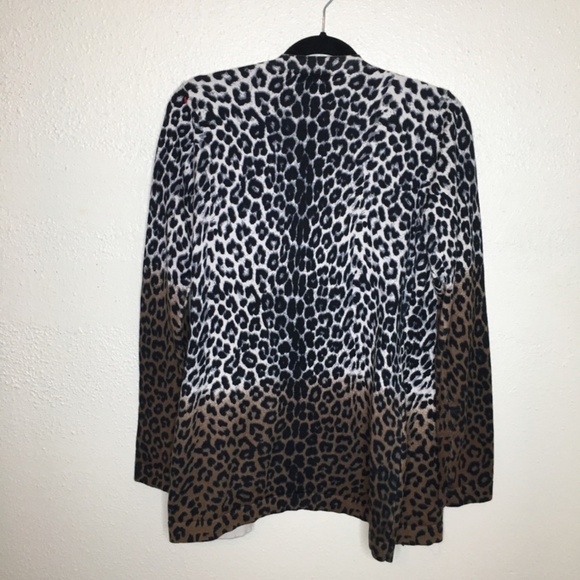 Willi Smith Leopard Print Cardigan M - Picture 3 of 4